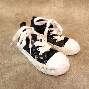 Kidgets Little Girls   Size 7 Black  Textile Lace Up Casual Sneakers